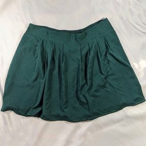 Beautiful plus-size flowy, green mini